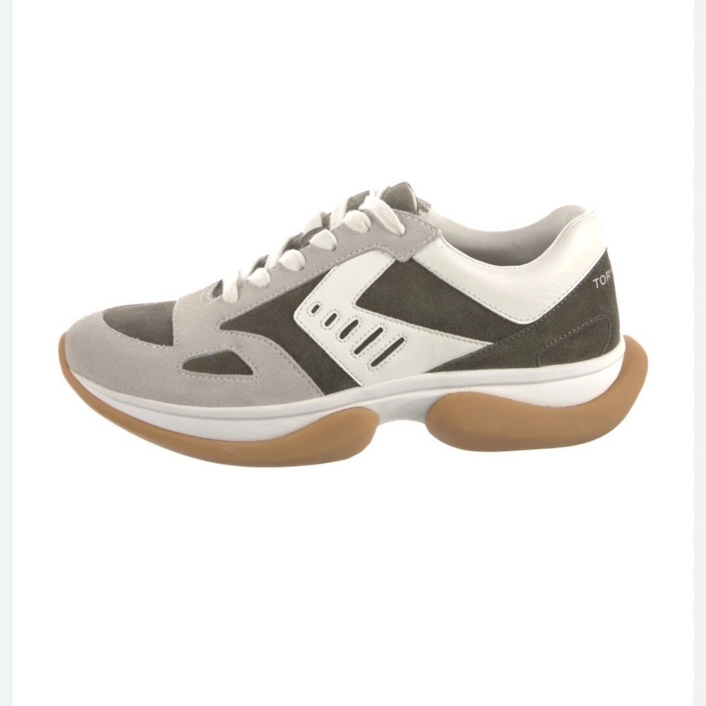 Tory Burch Sport bubble lace up Sneakers Women's Ivory & Khaki Size 7.5